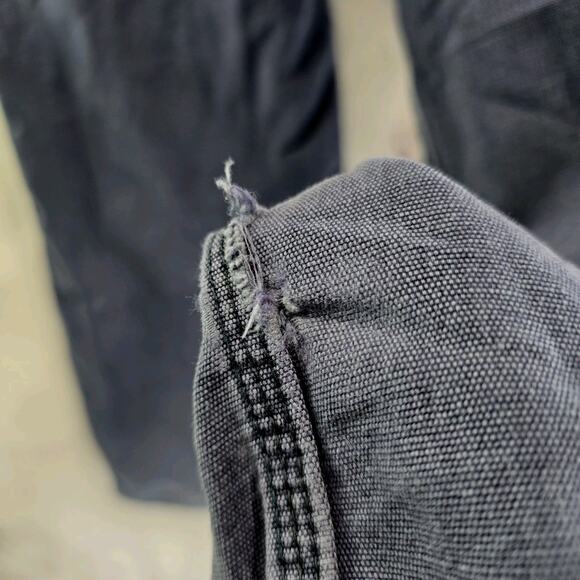 Carhartt Pants Mens 34 X 30 Blue FR Fire Resistant Canvas Cargo Carpenter - Picture 10 of 13